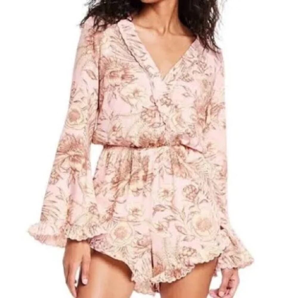 AGUA BENDITA X TARGET XL Romantic Floral Print Flare Sleeve Romper